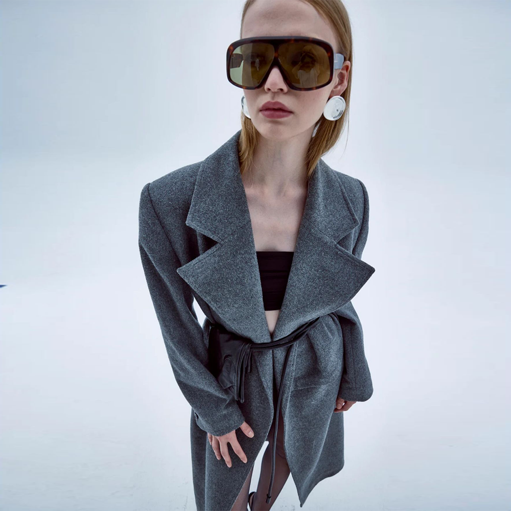 Isha Wool Coat at our clothing shop adds timeless beauty to your look. Shop Now!