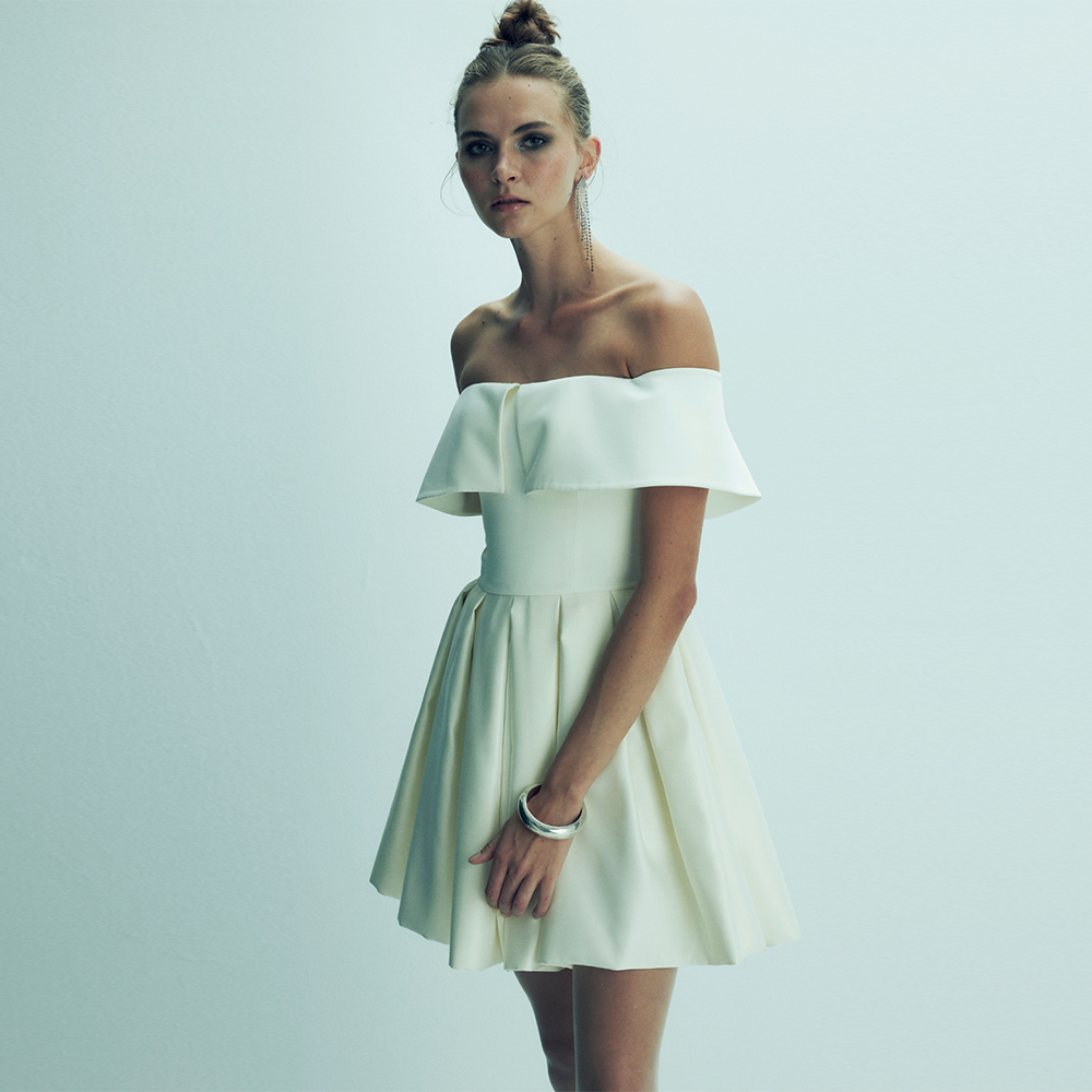 Ivy Mini Dress in Vanilla Ice