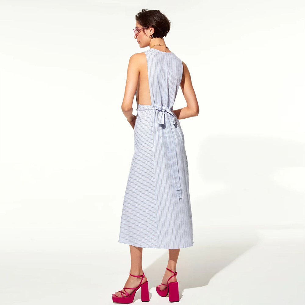 Jain Tie Back Dress in Cotton