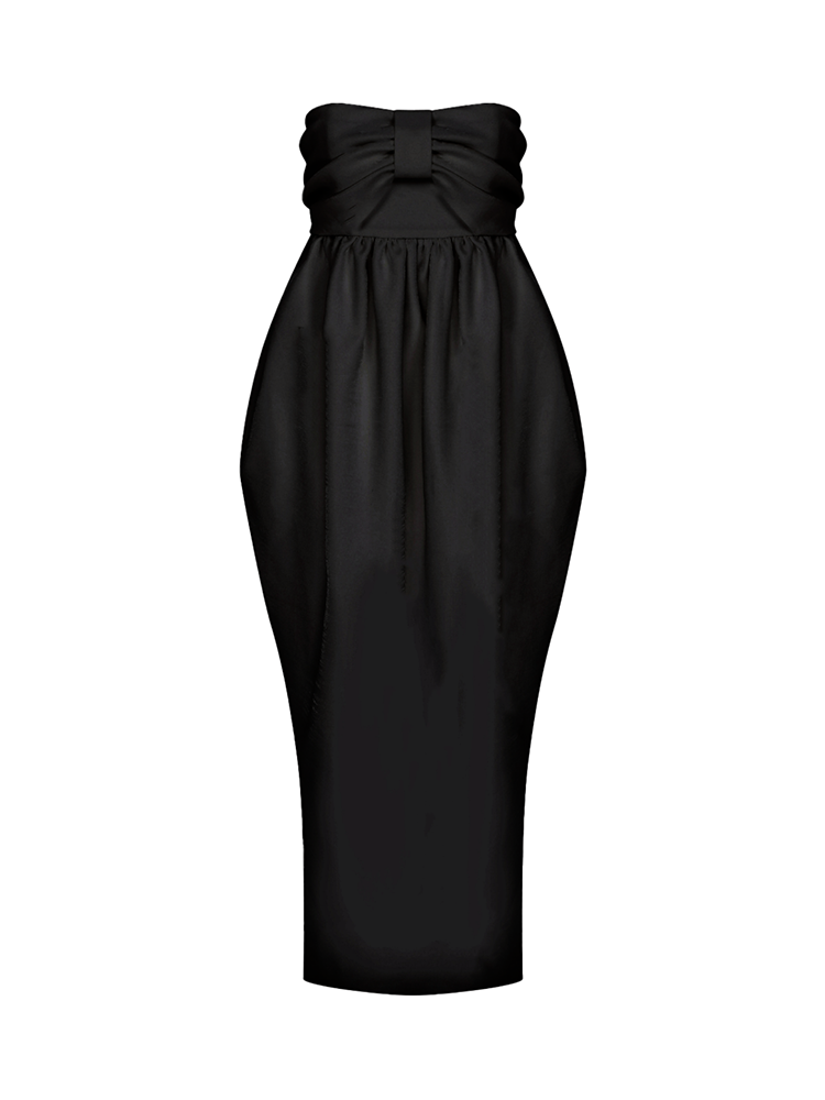 Jeanne Balloon Midi Dress