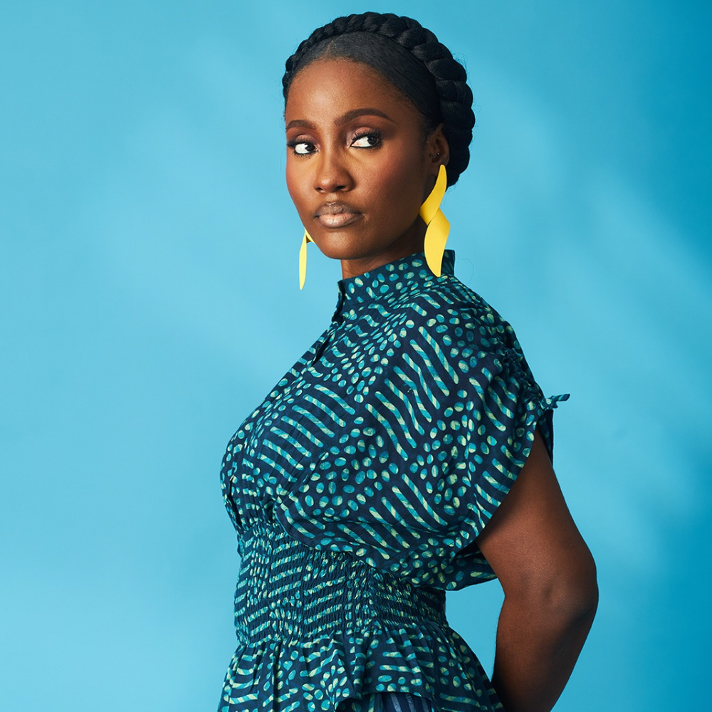 Jelly Indigo Smocked Blouse