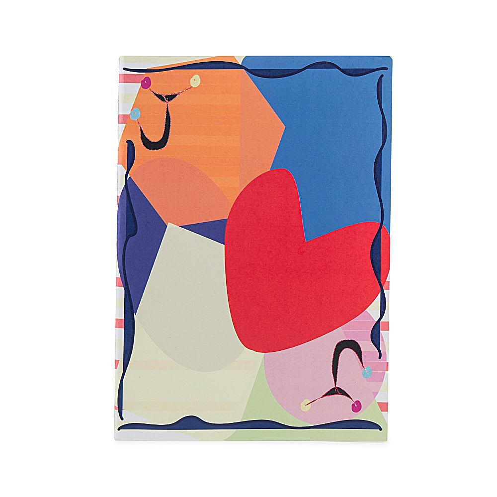 Discover the Joker Notebook at The Luxe Maison, featuring a vibrant, playful design, translucent vellum cover, and premium writing pages. Made in Dubai.