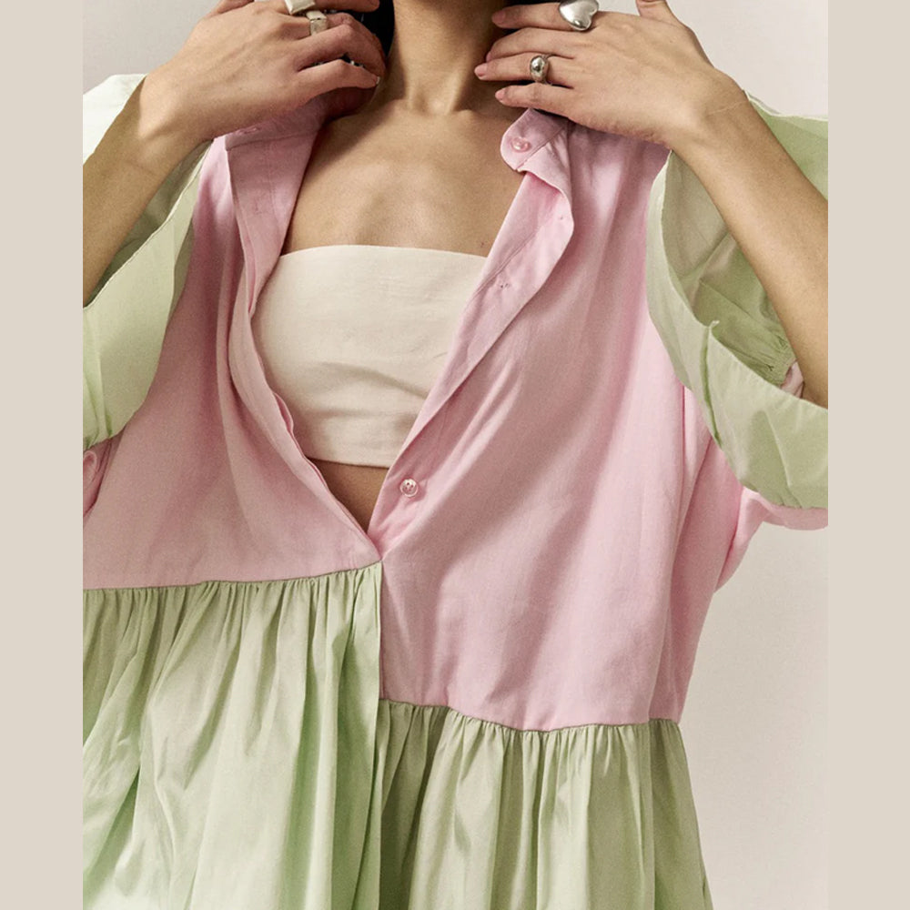 Flare dress with voluminous silhouette, perfect for vacations and getaways. Shop online from our curated edit of premium fashion.