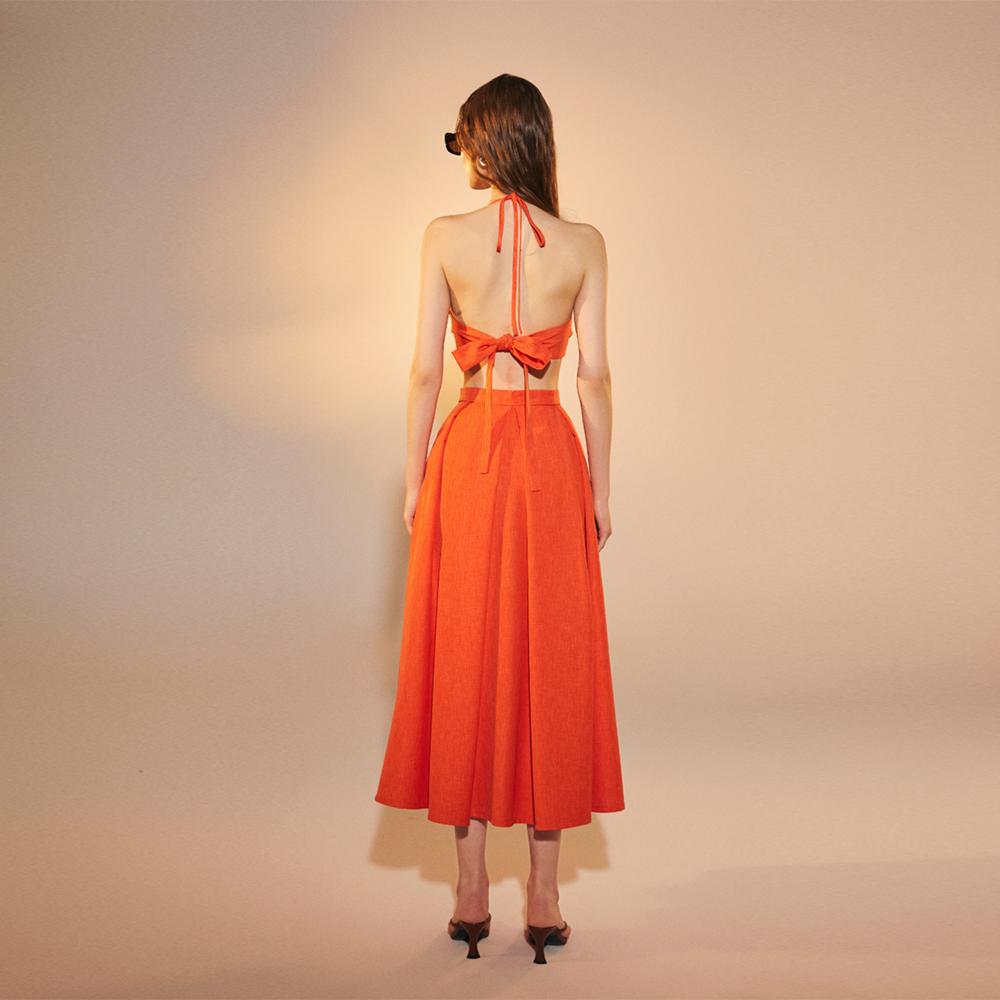 June Top in Spicy Orange