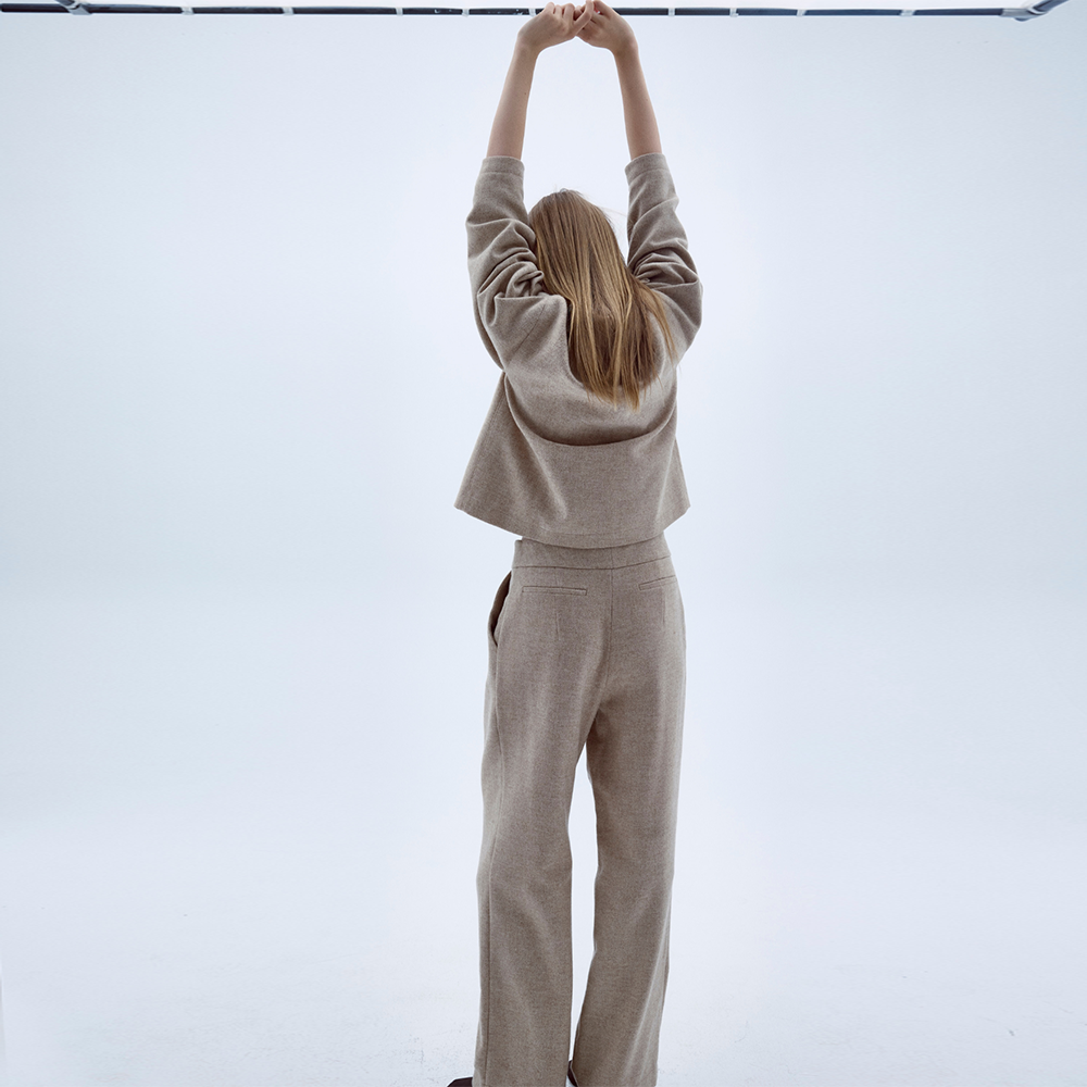 Kai Wool Jacket in Beige on our exclusive clothing website. Shop Now!