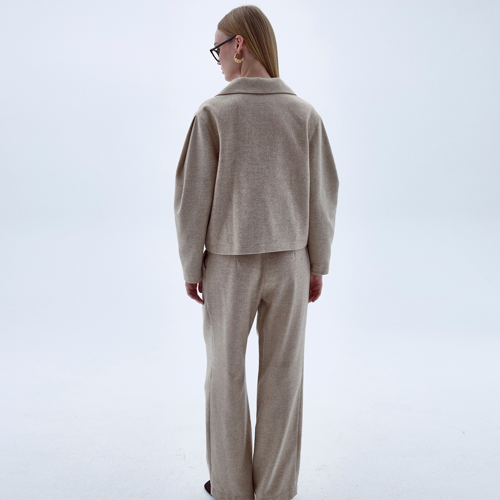 Kai Wool Jacket in Beige on our exclusive clothing website. Shop Now!