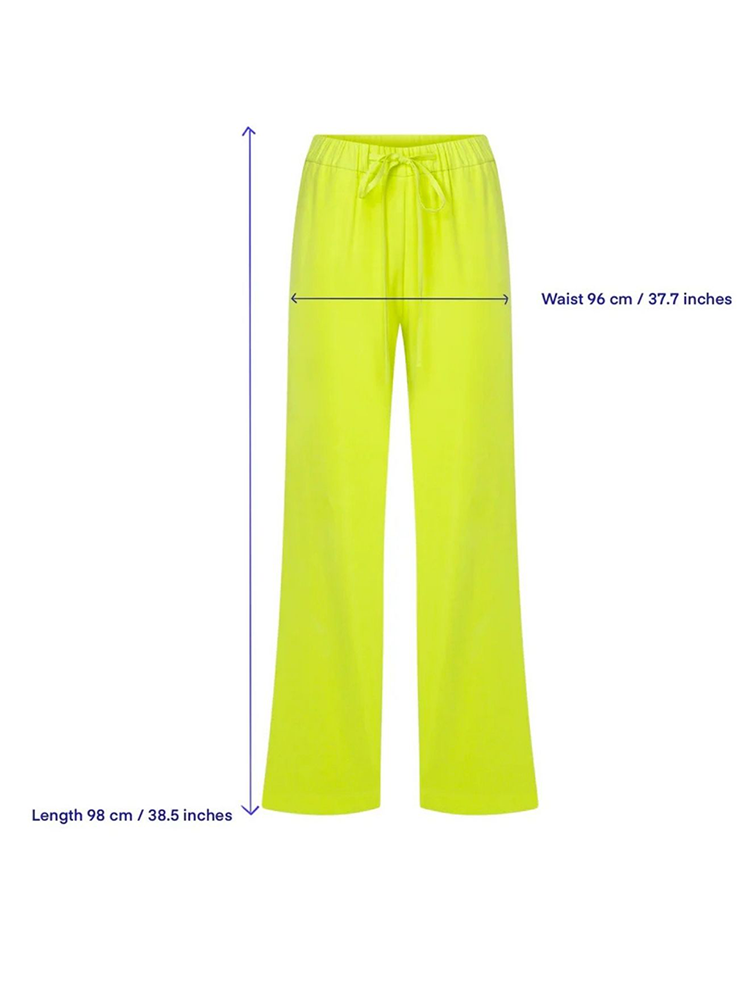 Kyra Cropped Trousers in Lime