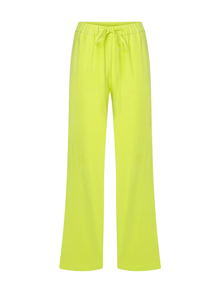 Kyra Cropped Trousers in Lime