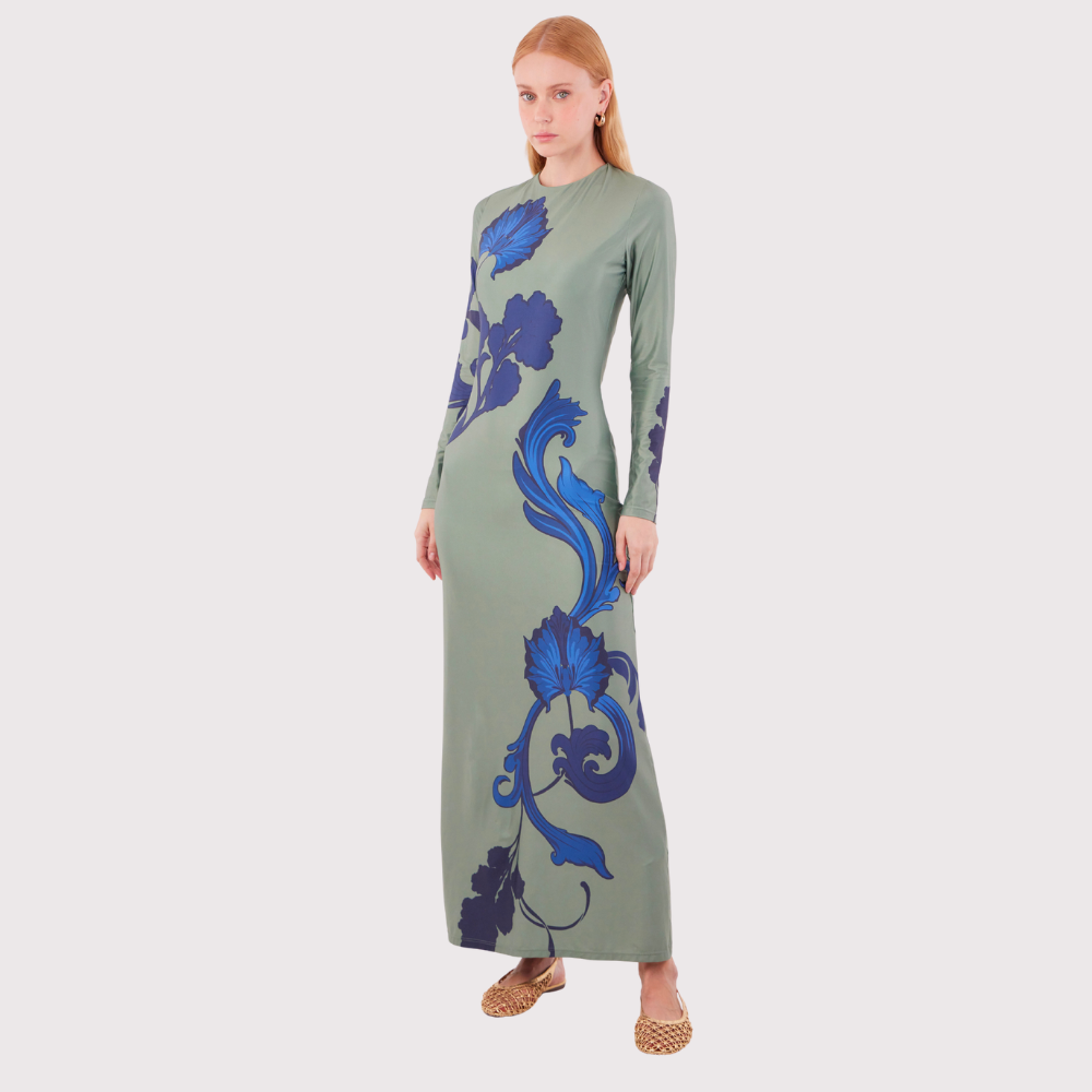 LD Long Dress Lim in Bloom