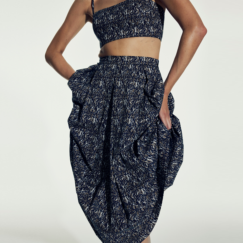 Lalia Printed Cotton Top