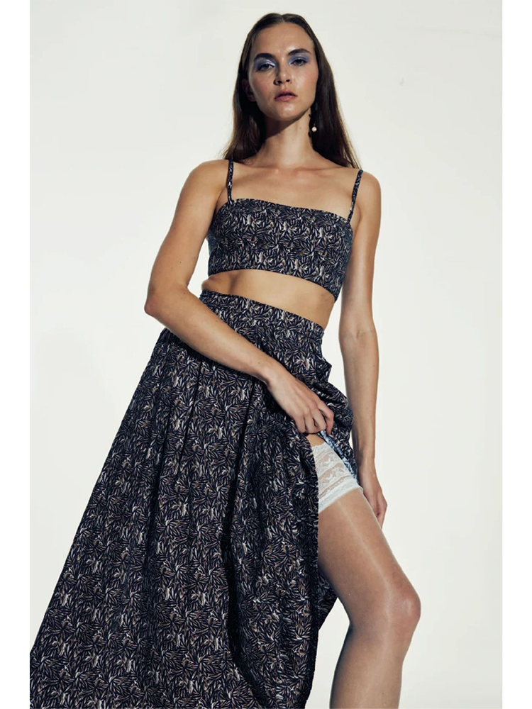 Lalia Printed Cotton Top