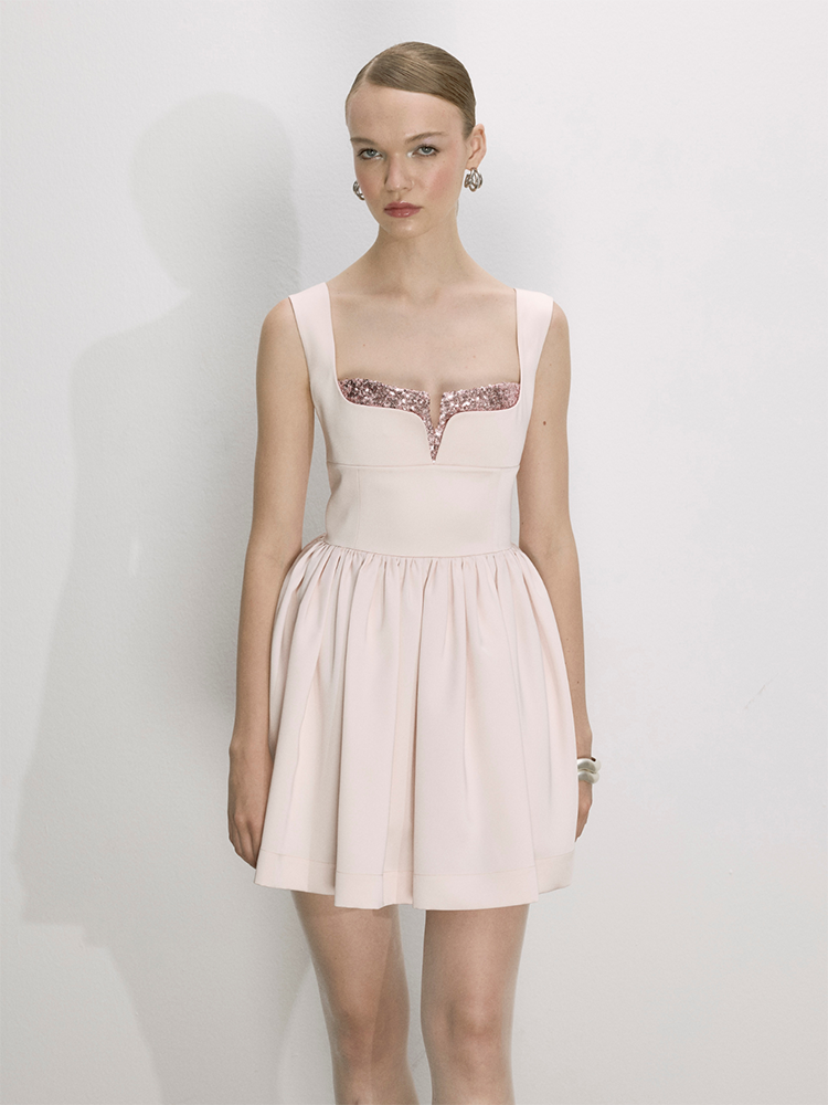 Leanne Satin Mini Dress