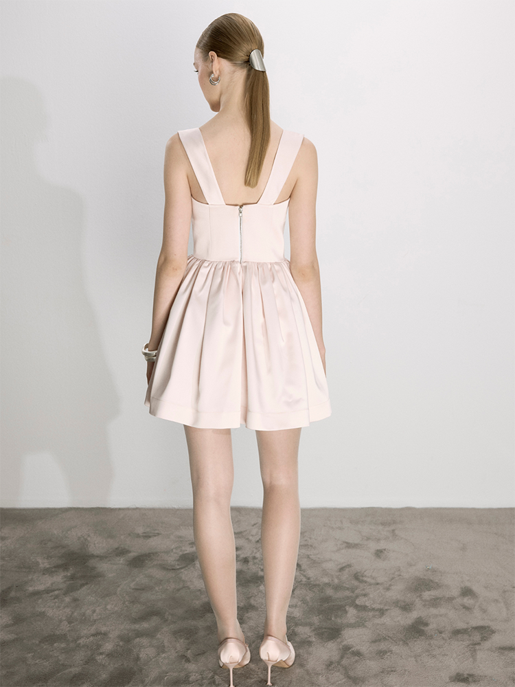 Leanne Satin Mini Dress