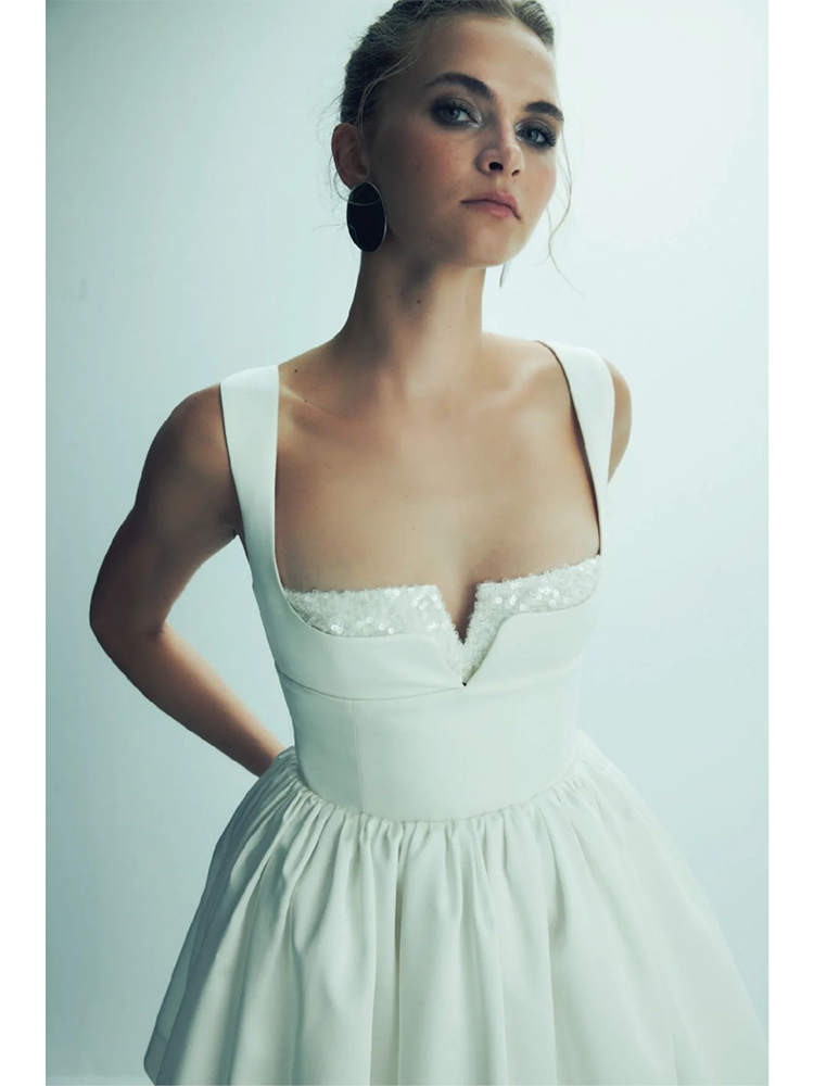 Leanne Satin Mini Dress