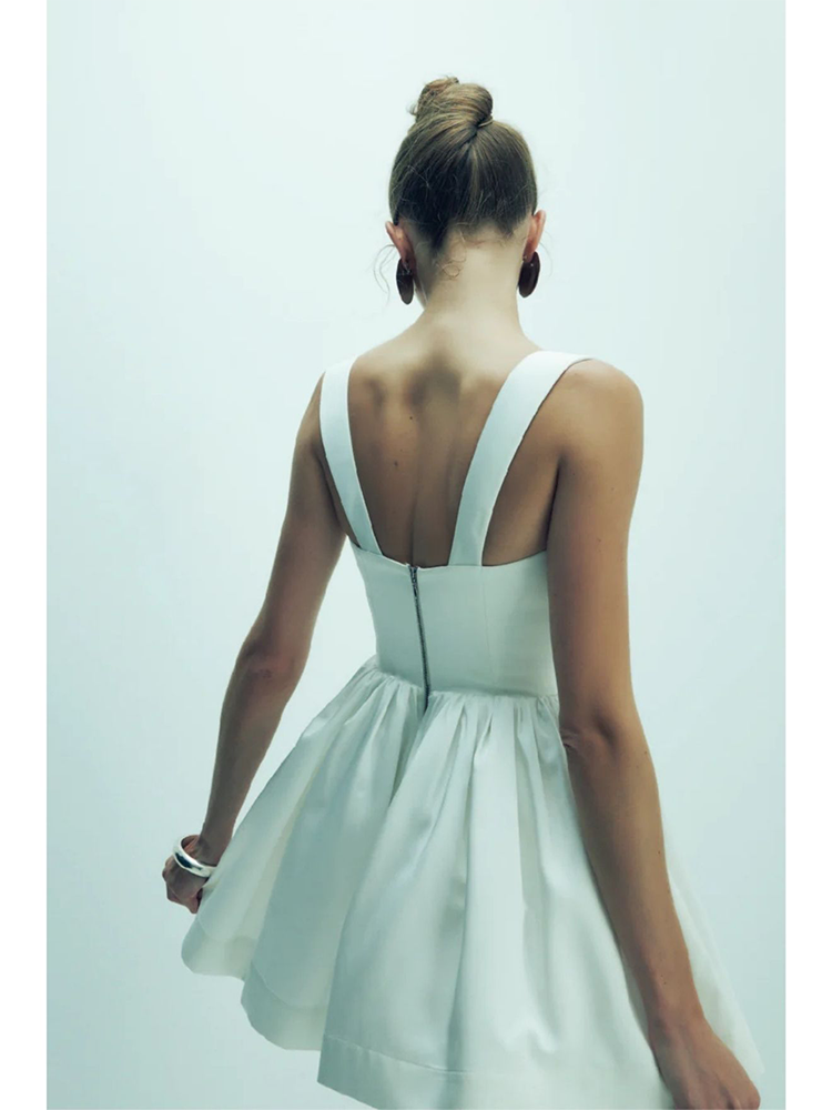 Leanne Satin Mini Dress