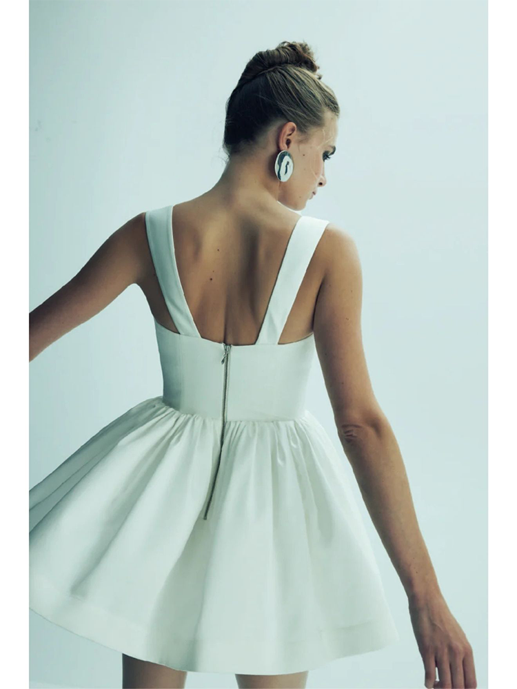 Leanne Satin Mini Dress