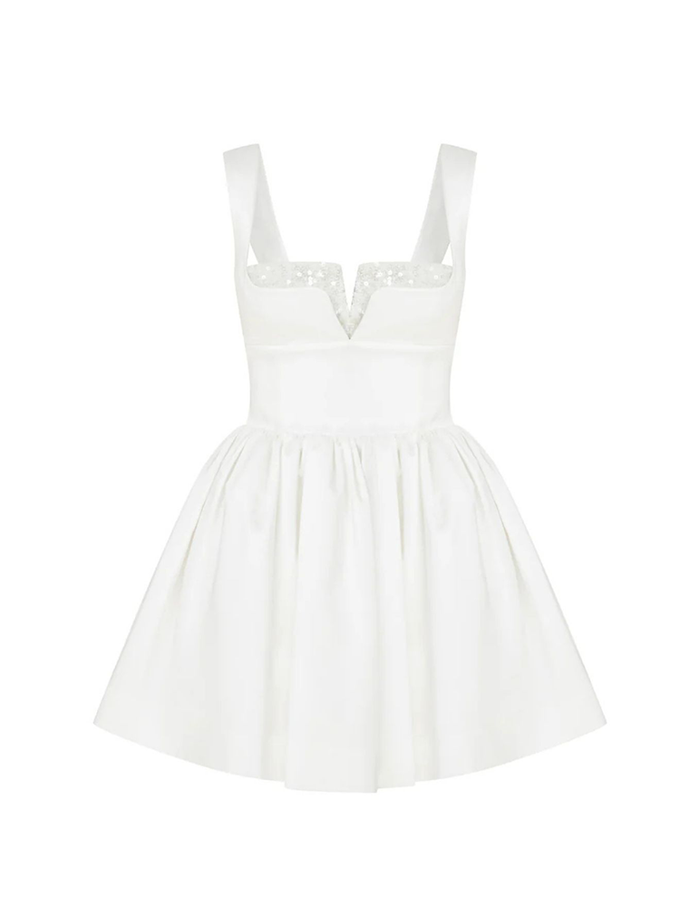 Leanne Satin Mini Dress