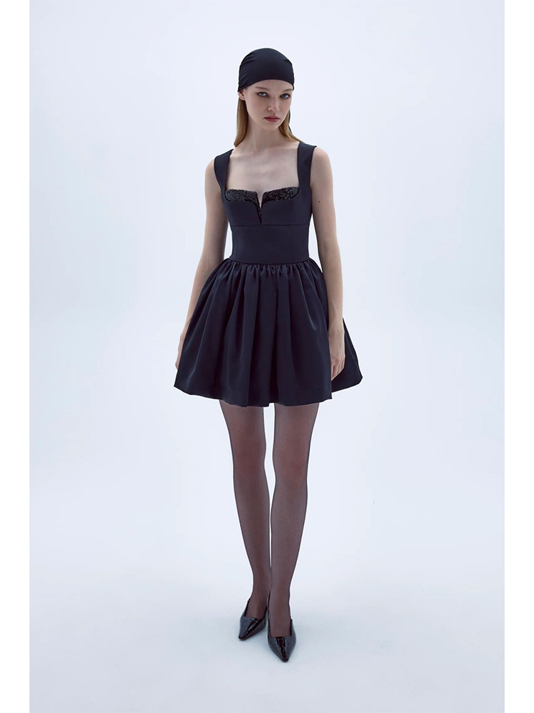 Leanne Satin Mini Dress