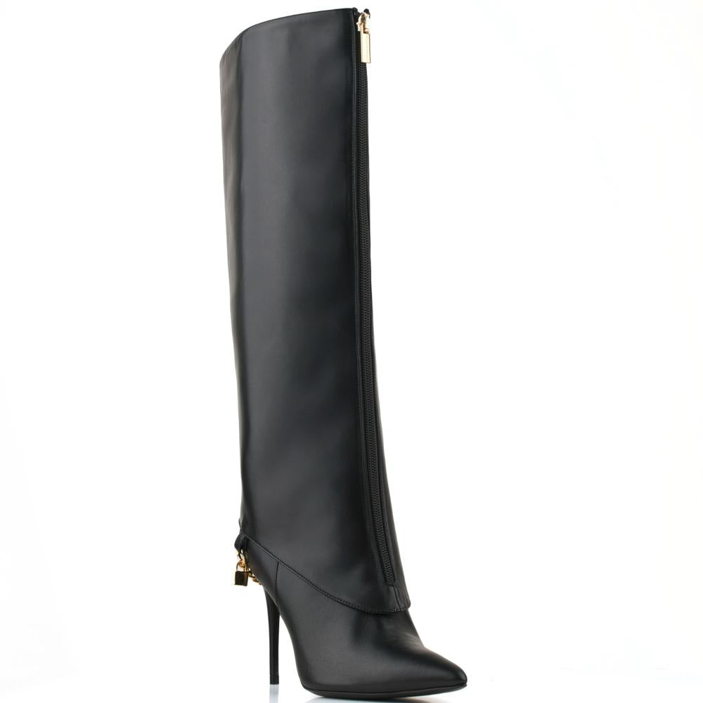 Luxury shop online for Legend 100 Mm Black Matt Leather boots. Shop Now!