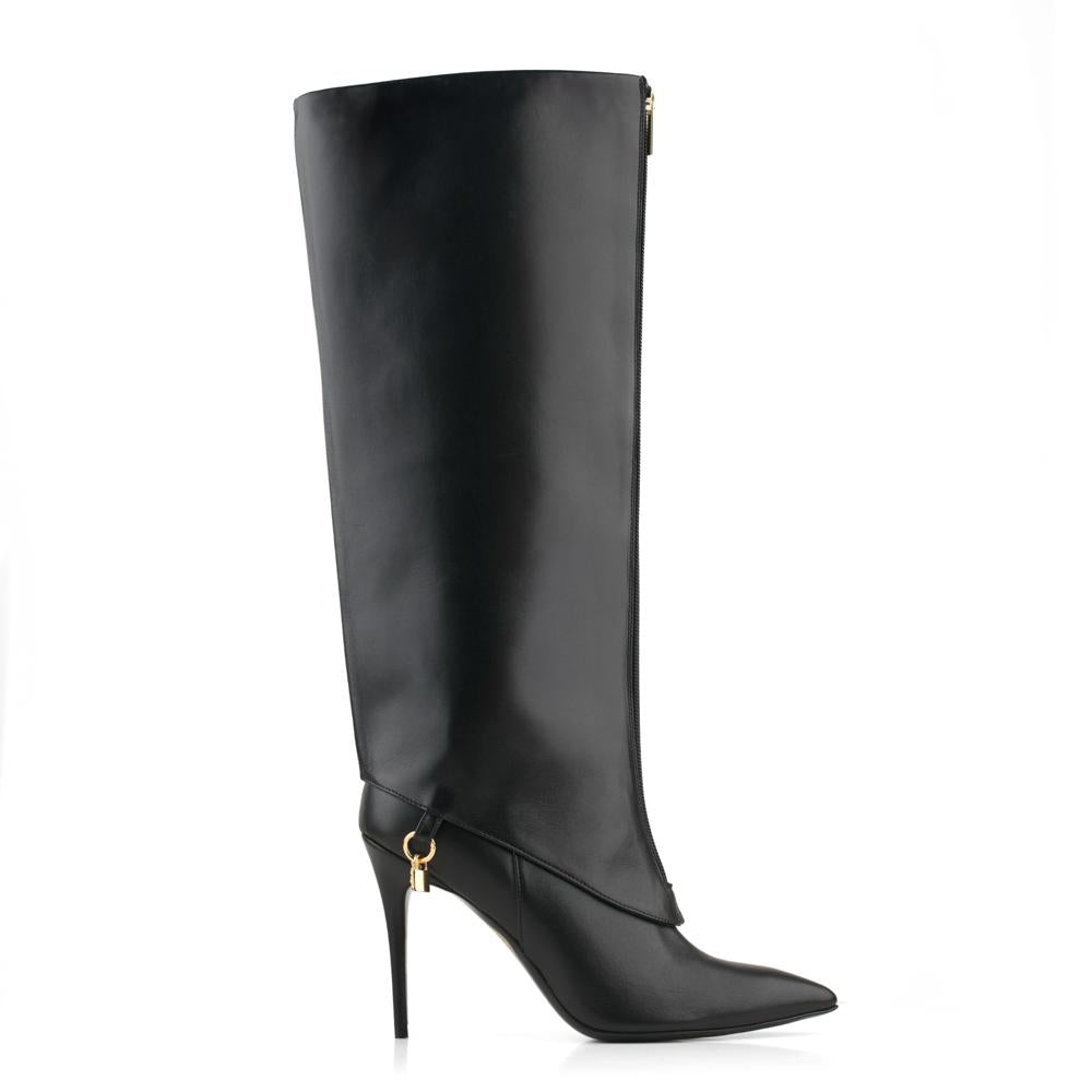 Luxury shop online for Legend 100 Mm Black Matt Leather boots. Shop Now!