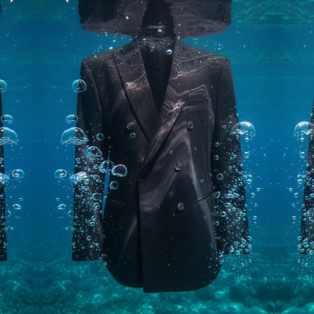Shop online from our exclusive website and discover the Life Eco Double-Breasted Navy Suit, crafted from 100% certified organic cotton for lasting comfort, refined tailoring, and sustainable style.