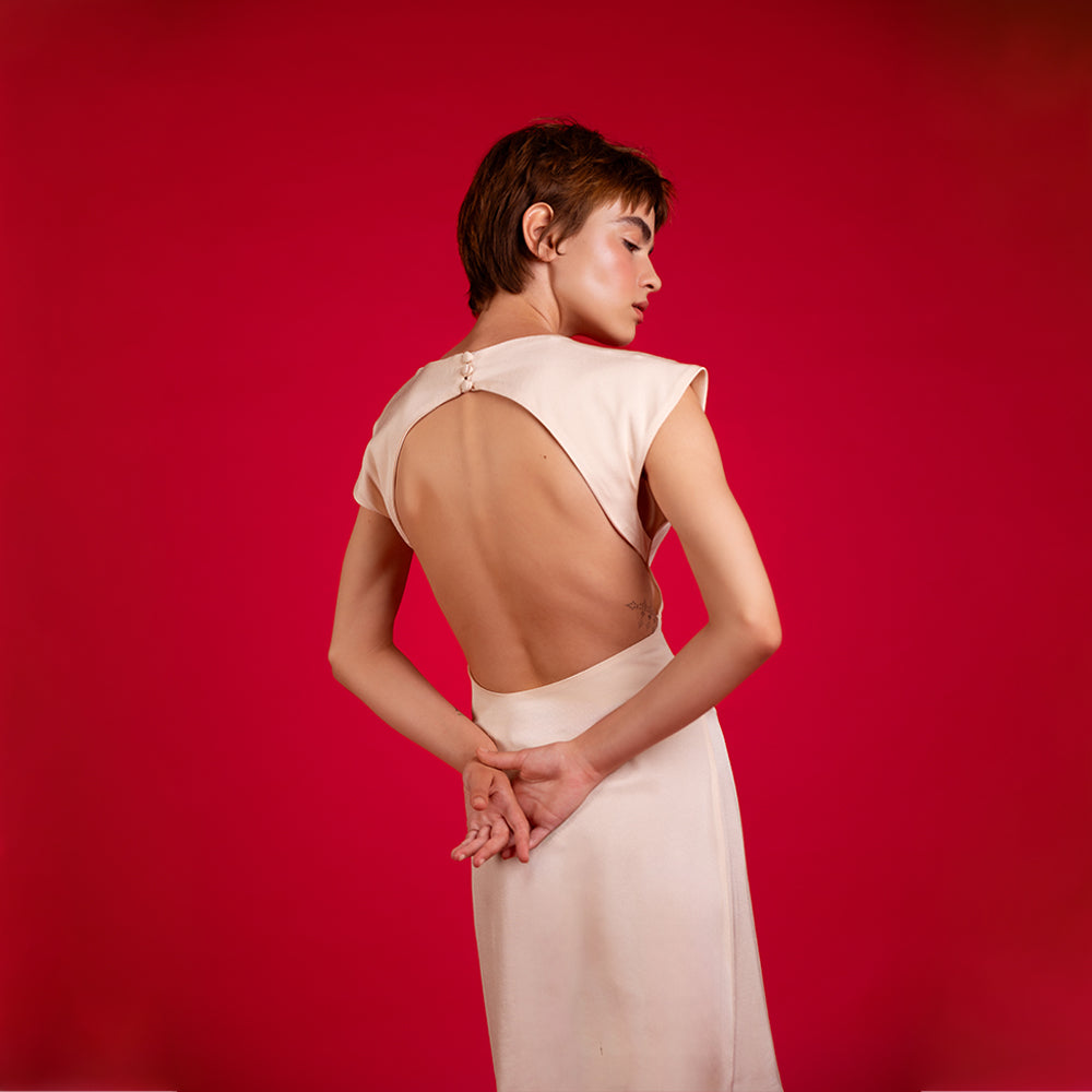 Elevate your wardrobe with the Lily Open Back Dress from a luxury shop online. Shop Now!