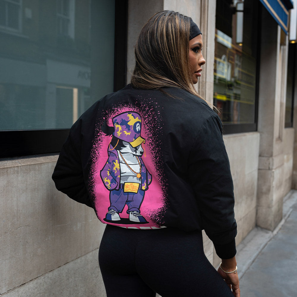 Online shopping for Artjaz Graphic Bomber Jacket for Womens made easy. Shop Now!