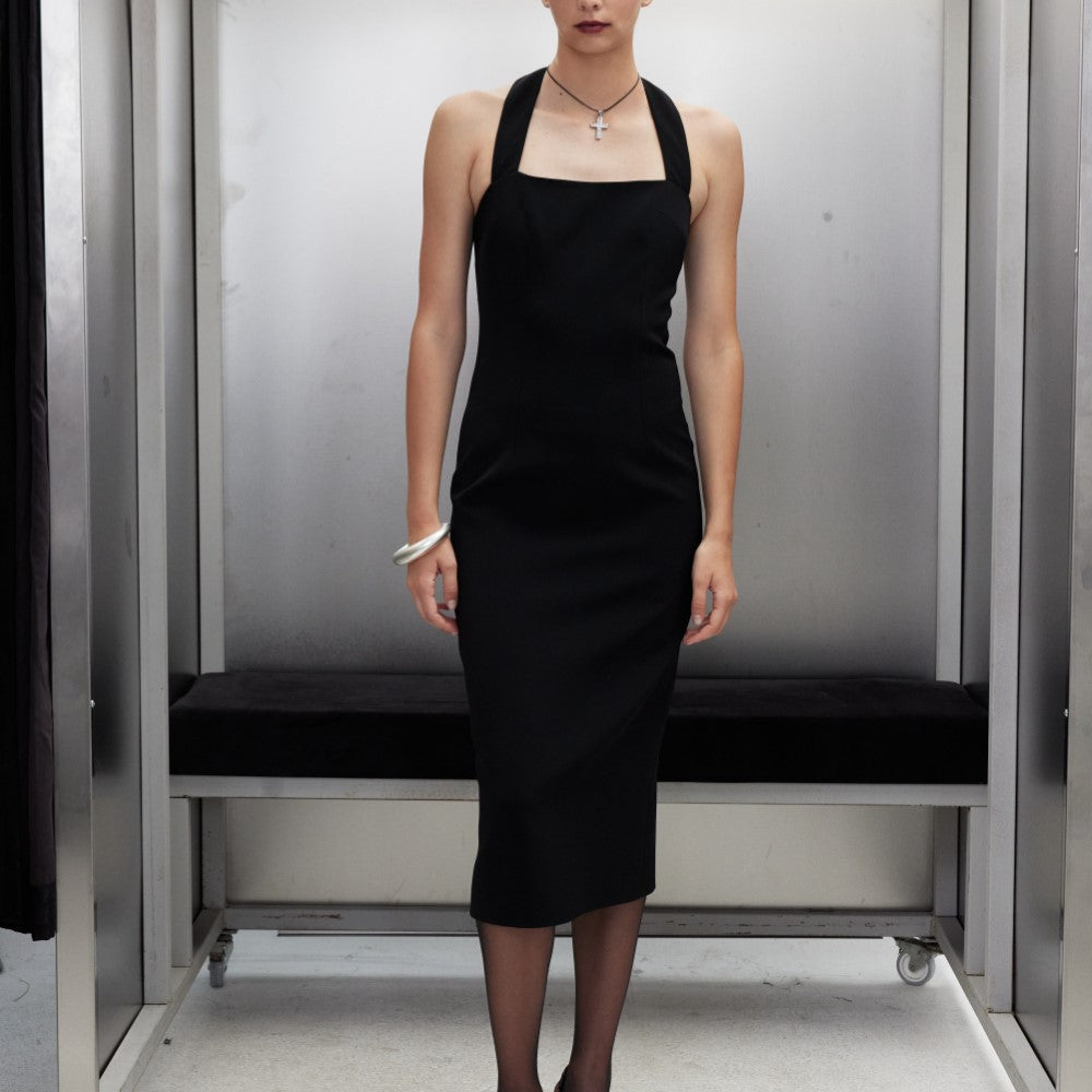 Margaux Crepe Dress In Black