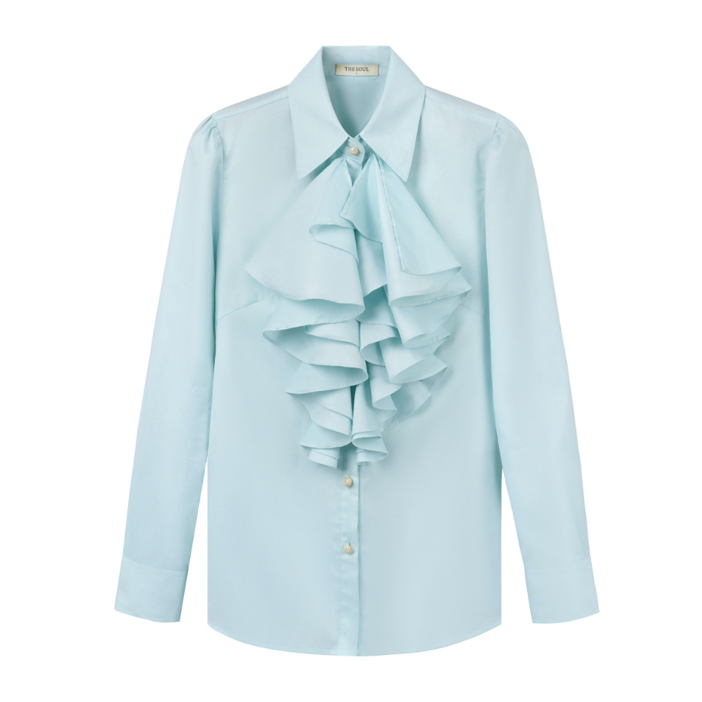 Marina Straight Cuff Sleeved Cotton Blouse from our luxury clothing website. Shop Now!