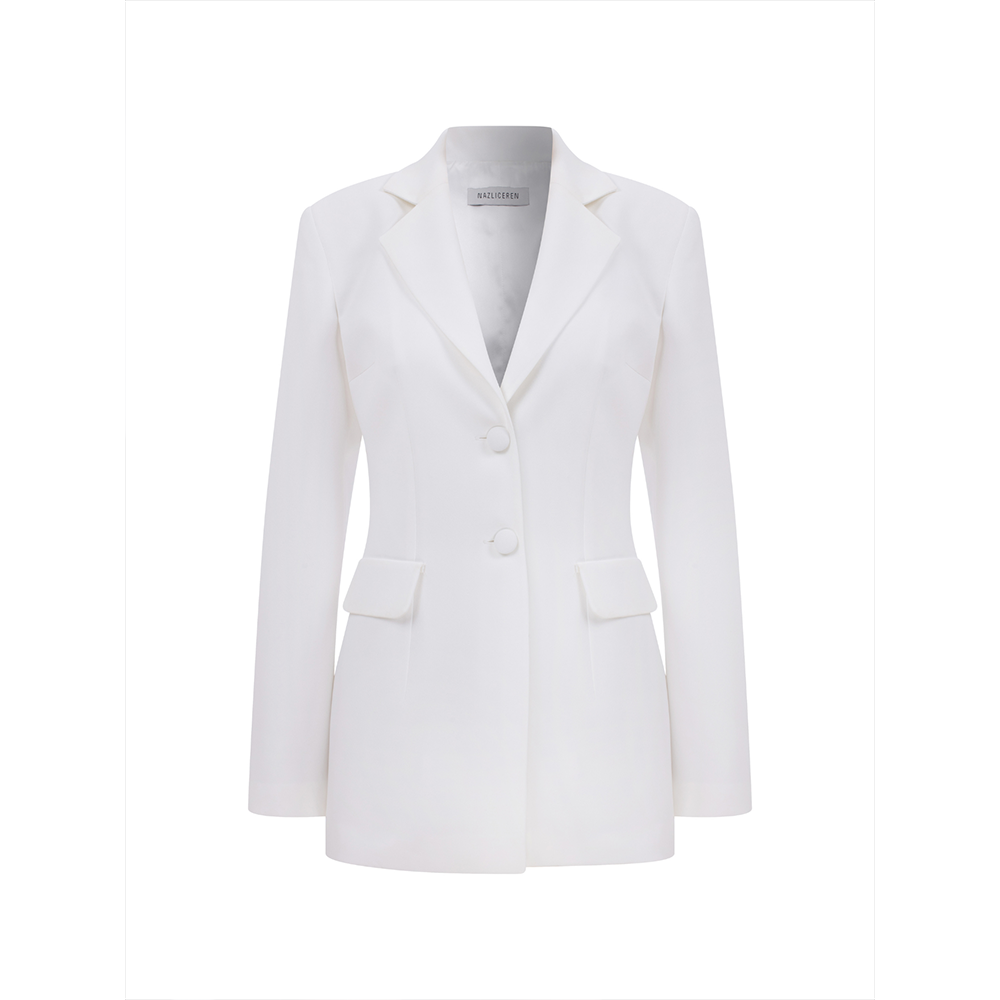 Marylebone Fitted Crepe Blazer