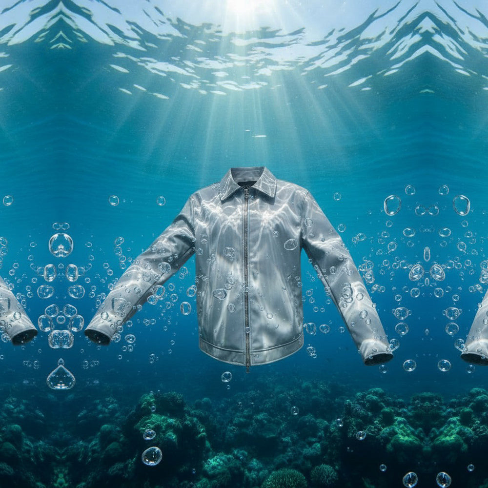 Shop online from our exclusive website and discover the Men's Olive Leather Jacket, crafted from premium plant-based Oleatex® for a modern, animal-free alternative with timeless style.