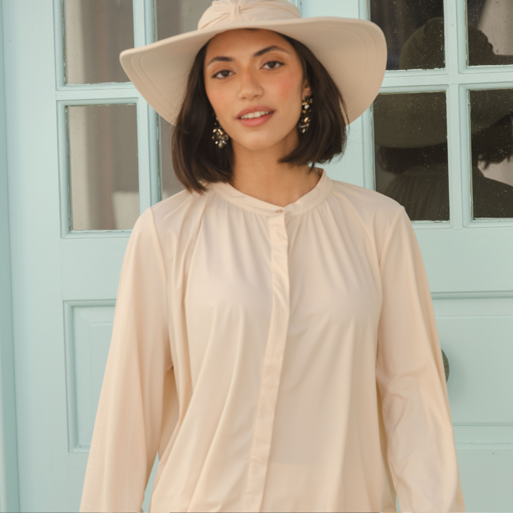 Milano UV Blouse designer blouse crafted for elegant looks. Shop Now!