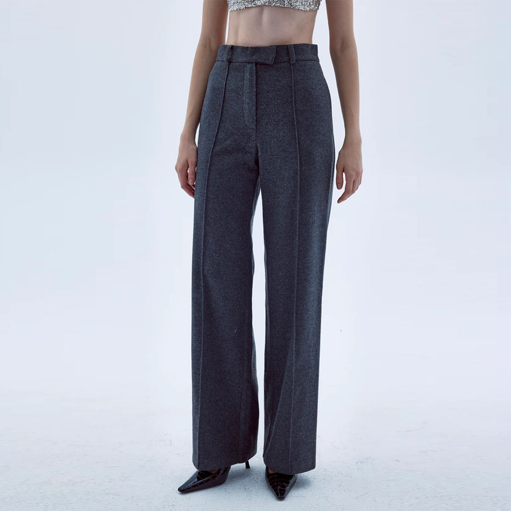 Millie Corduroy Trousers In Gray