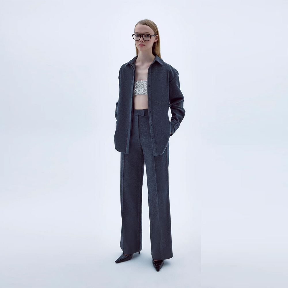 Millie Corduroy Trousers In Gray