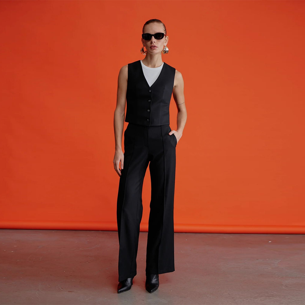 Millie Straight Cut Twill Trousers