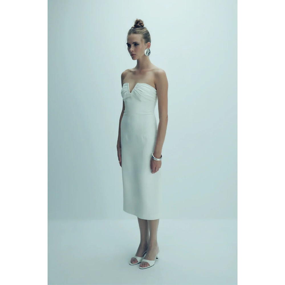 Miora Crepe Midi Dress