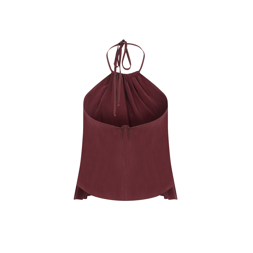 Mui Top in Red Plum