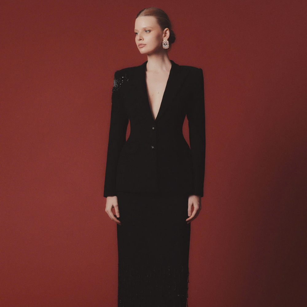 Musie silk skirt in high end clothing for women ankle length beauty. Shop Now!