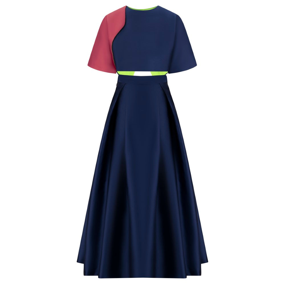 Designer Clothes Neo Navy Maxi Skirt Designed For Effortless Luxury Fashion. Shop Now!