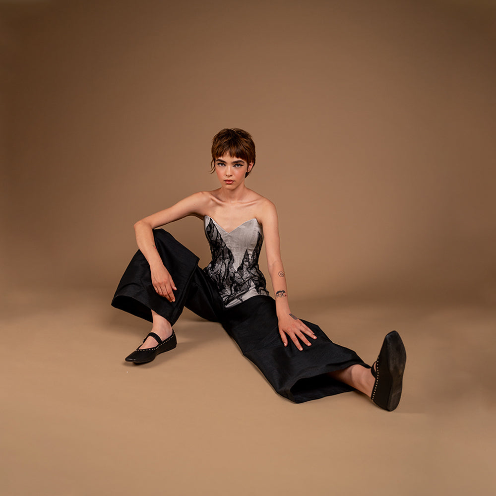 Nola Taffeta Trousers redefine elegance at women shop online. Shop Now!