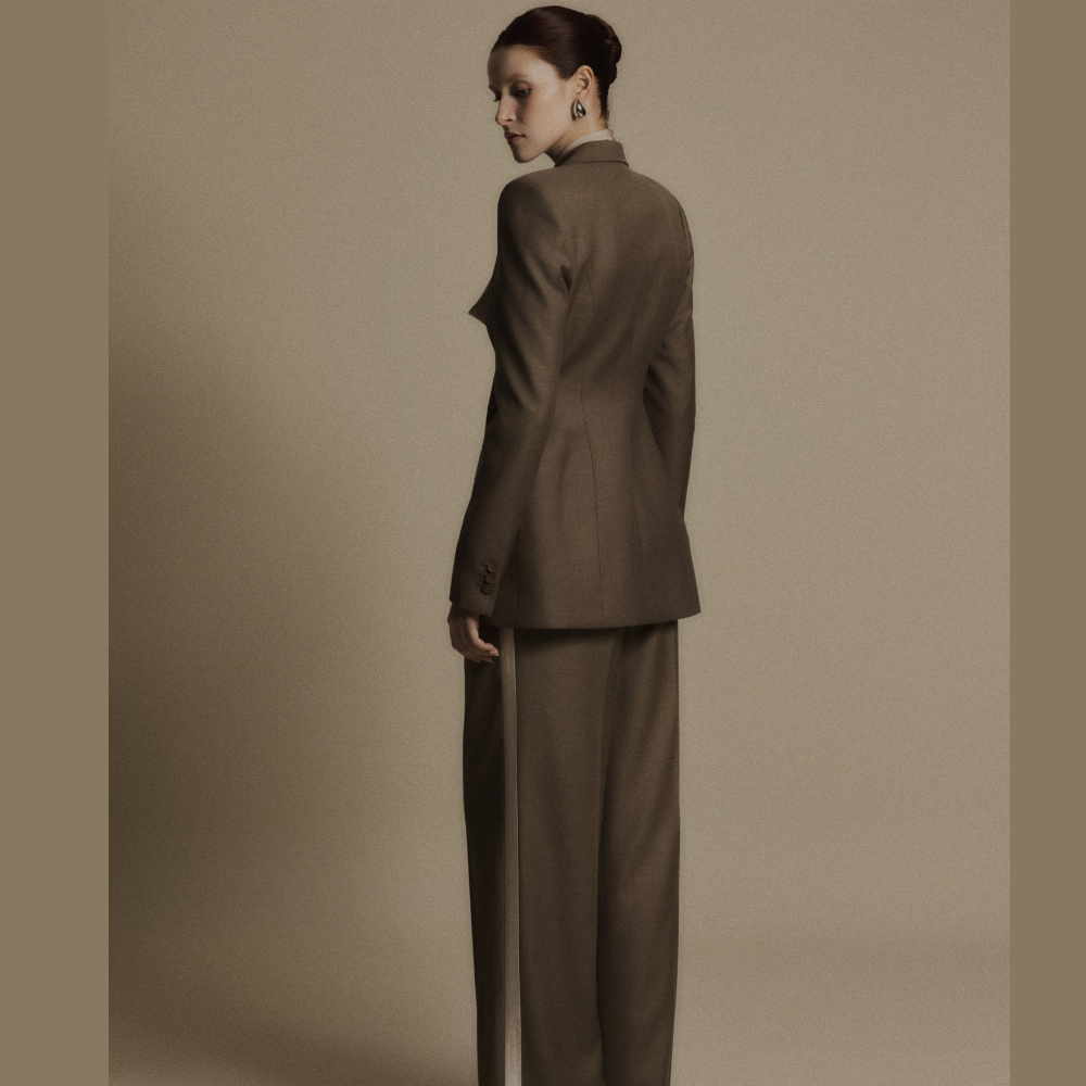 Discover chic shop dresses paired perfectly with the elegant Obsidian Wool Double-Breasted Suit Jacket. Shop Now!