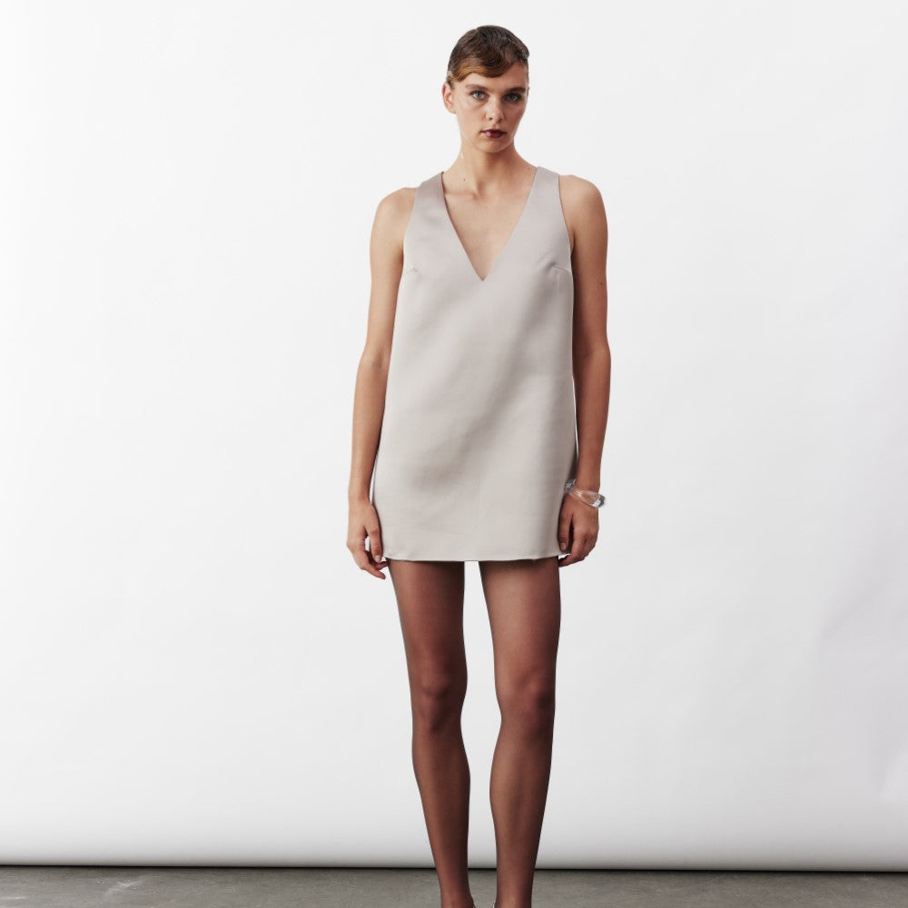 Odessa Mini Dress In Smoked Grey