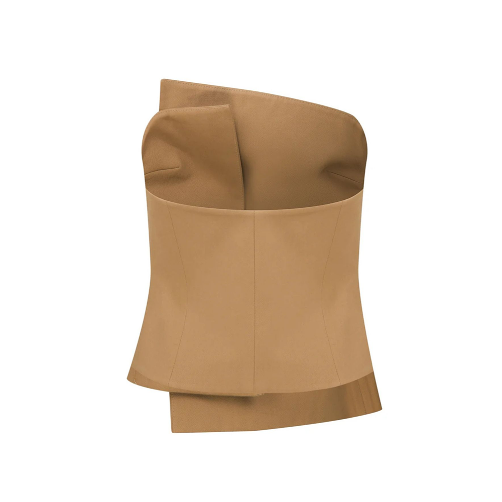 Odyle Cotton Bustier in Golden Straw