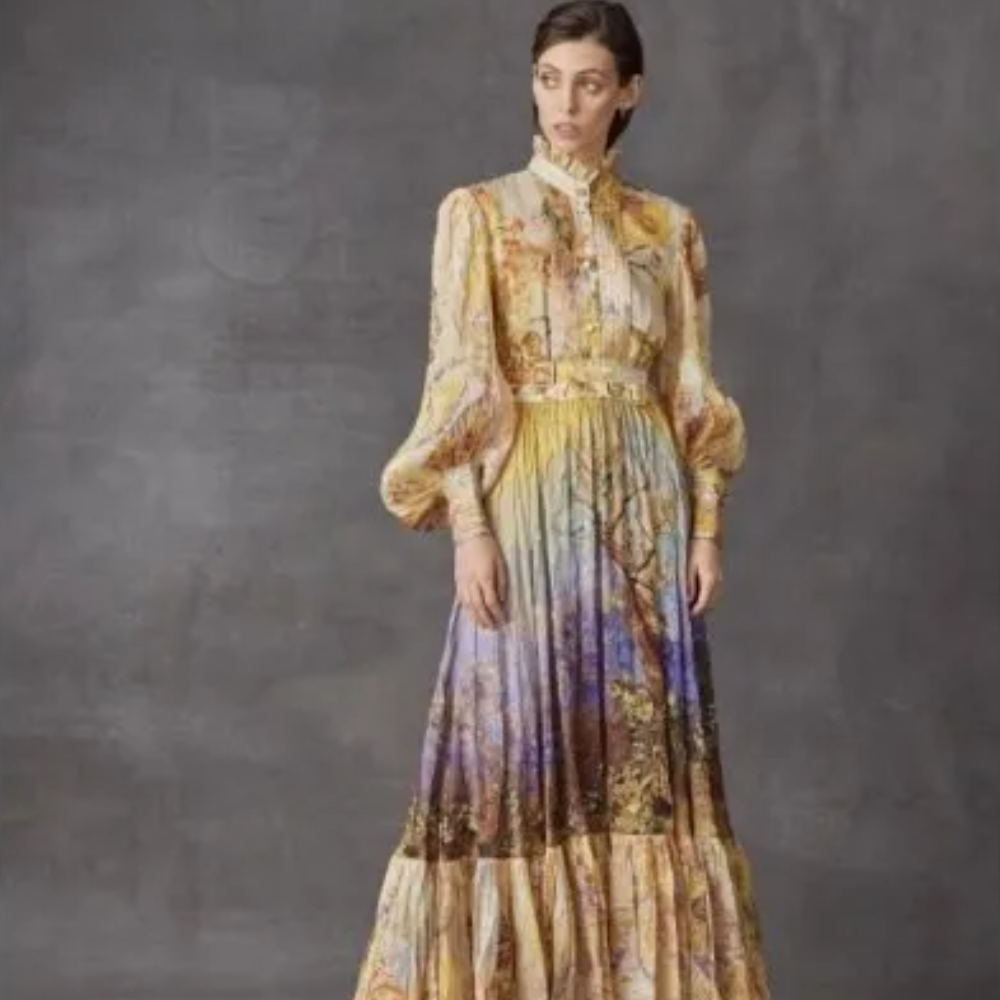 Lightweight Woven Cotton Shapes This Flirty Dress That Has An Elasticized Square Neckline, Short Puff Sleeves.