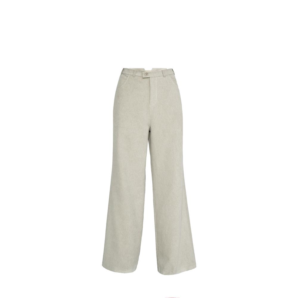 Relaxed fit denim with a back opening detail.