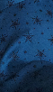 Women's Mini Dress in Petrol Blue with Long Sleeves, Black Star and Polka Dot Print Wrap Style by Liquorish
