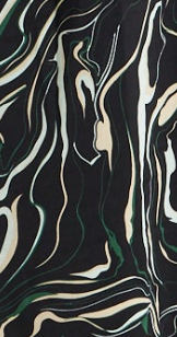 Women’s Maxi Dress with Kimono Sleeves in Black - Flattering Wrap Design and Unique Scribble Print by Liquorish