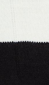 Women's Jumper with Full-Length Sleeves in Black & White - Cozy Roll Neck Design by Liquorish