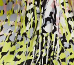 Women's Midi Wrap Dress in Vibrant Multicolour Abstract Print with Short Sleeves - Liquorish