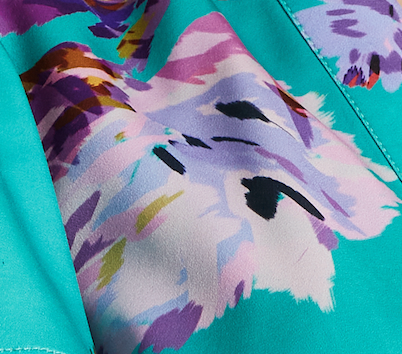 Women's Jumpsuit in Green Floral Print with Short Sleeves and V Neck - Regular Fit by Liquorish